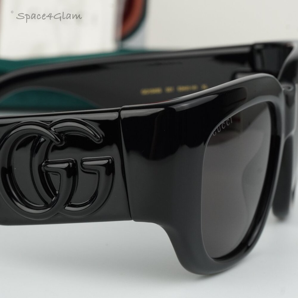 BRAND NEW Gucci GG1545S 001 Black Grey Women Square Sunglasses GG 1545S - Picture 6 of 10